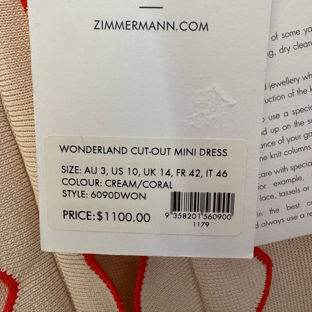 Zimmermann Beige and Red Midi Dress - Picture 8 of 9